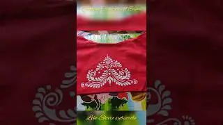 Hand Printed Fabric Design🦋🦋||#handprinted #febricpainting #shortsvideo #like #share #subscribe