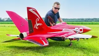 AMAZING SUPER SCORPION BIG RC TURBINE SPORT JET FLIGHT DEMONSTRATION