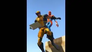 Spider-man Crazy Jumps Falls Fails / #ragdolls #euphoria #funnymoments #gta5  Ep.190