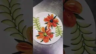 plate garnish with tomato😱#viral #shorts #trending #shortsfeed#video#tomato