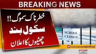Punjab Closes Schools Due to Smog Crisis | Government Announces Holidays | Breaking News | Pakistan
