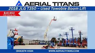 FOR SALE: 2018 JLG T350 Towable Boom Lift | 366 Hours | $19,950