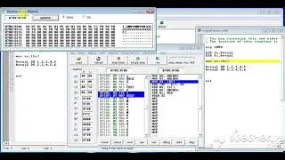 Array declaration and swapping example in emu 8086