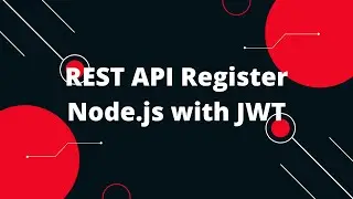 REST API Login and Register Node.js with JWT #1
