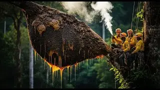 Невероятное гнездо диких пчел найдено глубоко в джунглях &ndash; мед из чистого золота!