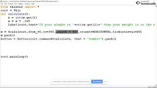 Exploring Python Graphics #11 ADVANCED - Using the slider widget