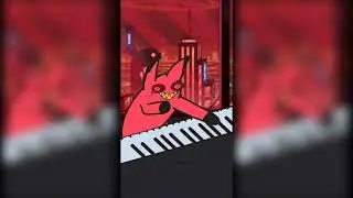 keyboard cursed cat alastor #keyboard #animation #flipaclip #cat #funny #hazbinhotel #alastor #viral