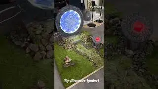 Star Gate ! Picture of a 3D model with LEDs #model #3d #stargate