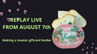 Have you made a papercraft toaster giftcard holder? I show you how to😃