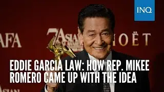Eddie Garcia Law: How Rep. Mikee Romero came up with the idea