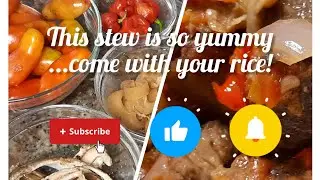 How i make my local stew with locust bean(iru). #yoruba