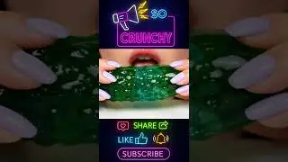 Glass Candy Corn & Cucumber Crunch in 8K 🎥💫 | Satisfying ASMR Bite Sounds