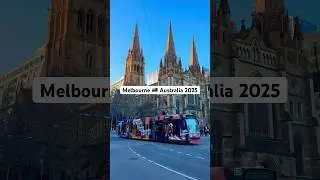 Melbourne Australia 2025, City Trams, Flinders Street and Swanston Street #beautifulcity #travel