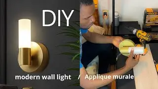 DIY applique murale | wall light PVC