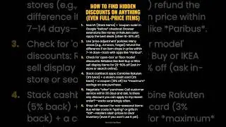 How to Find Hidden Discounts on Anything (Even Full-Price Items) #ad (Verify Info)