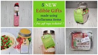 5 NEW edible gifts people will LOVE to receive this Christmas / Dollarama gifts and FREE gift tags