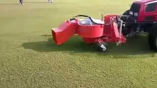 Wiedenmann UK's Mega Twister blower fitted to tractor via front linkage