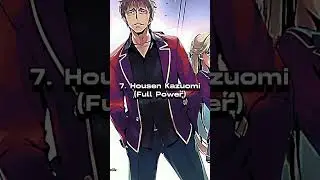 Top 10 Strongest Characters In COTE | Anime, Manga, & Light Novel | Classroom Of The Elite