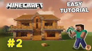 Simple & Stylish Minecraft Wooden House 🪵 | Easy Survival Build #2