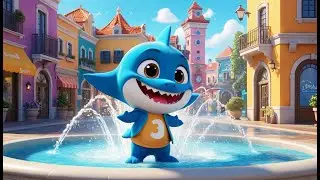 Baby Shark&rsquo;s City Splash &ndash; Swimming in the City Fountain | Fun Water Song Kids | Silly Splash Rhyme