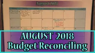 August 2018 Budget Reconciling (Debt: -$29,410.38)