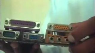Computer Hardware Basic URDU Lesson 3 back side of board serial port wmv by shine computer