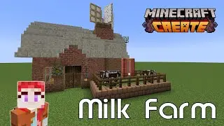 Minecraft Create Mod (1.20.1): создание полностью автоматической молочной фермы
