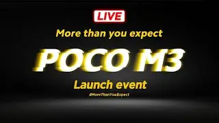 POCO M3 Live Launch Event