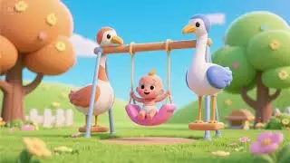 Soft Crane Swing Song | Gentle Construction Lullaby for Kids