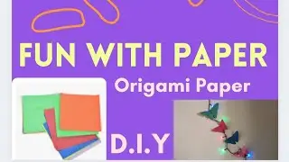 #Origami  #Decorative  #Funwithpaper |  Butterfly made with Origami Paper |  Fun With Paper