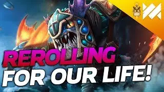 REROLLING HARD to Save This Game! | Dota Underlords | Savjz