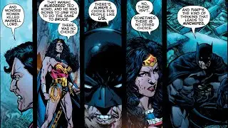 The Justice League Kills a villain and Batman, Superman, and Wonder Woman Break Apart