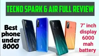 Tecno Spark 6 Air Unboxing | 7 inch Display, 6000mAh Battery | CleanShot Tech