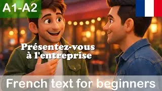 How to Introduce Yourself in French | A1 French Listening Practice: Pr&eacute;sentez-vous &agrave; l'entreprise