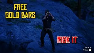 gold bars in a crashed train wreck #rdr2