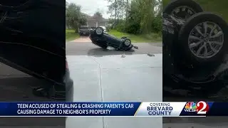 14-year-old flips car in Brevard County