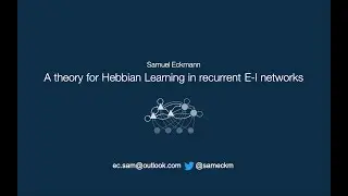 A theory for Hebbian Learning in recurrent E-I networks