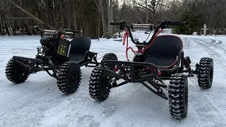 Surron Ultra Bee modded kart & Zyliathor 3KW Winter Ride @shadyajam6143 @sdtewrgtedfge-y6q 