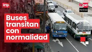 Paro de transportistas: se reporta normalidad en el transporte público