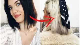 Von SCHWARZ auf BLOND/SILBER zu Hause mit DROGERIEPRODUKTEN // Liv Singer