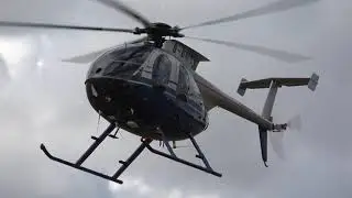 G-OMDH HUGHES MD500E LANDING AT BOOKER AIRFIELD- HELIAIR BBQ 31.7