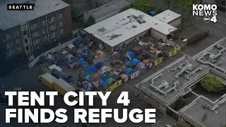 Homeless encampment Tent City 4 finds temporary refuge at Lake City Community Center