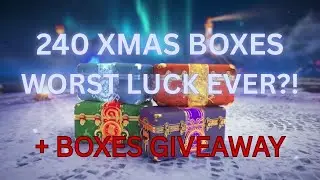 I Opened 240 Christmas Boxes with “Terrible” Luck… | WoT Xmas Boxes Giveaway!!