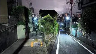 2AM Tokyo Zoshigaya walk //4K HDR