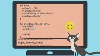 Android Studio 2.1 Print a birthday banner with a border