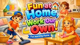 Fun at Home, Work Our Own! 🏠💪/ Fun learning rhyme.