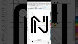 Creative Letter N+H Logo Design in Coreldraw #shorts