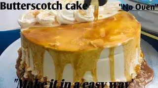 Butterscotch Cake, Birthday Cake||Homemade Butterscotch sauce