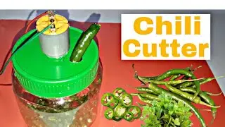 How To mini chilli cutter machine at home/ Awesome Dc motor life Hacke #video 