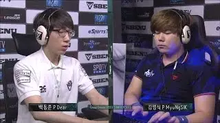 [SBENU SSL 2015] Dear vs MyuNgSiK RO.16 Group Dream Loser's Match set1 -EsportsTV, Starcraft 2